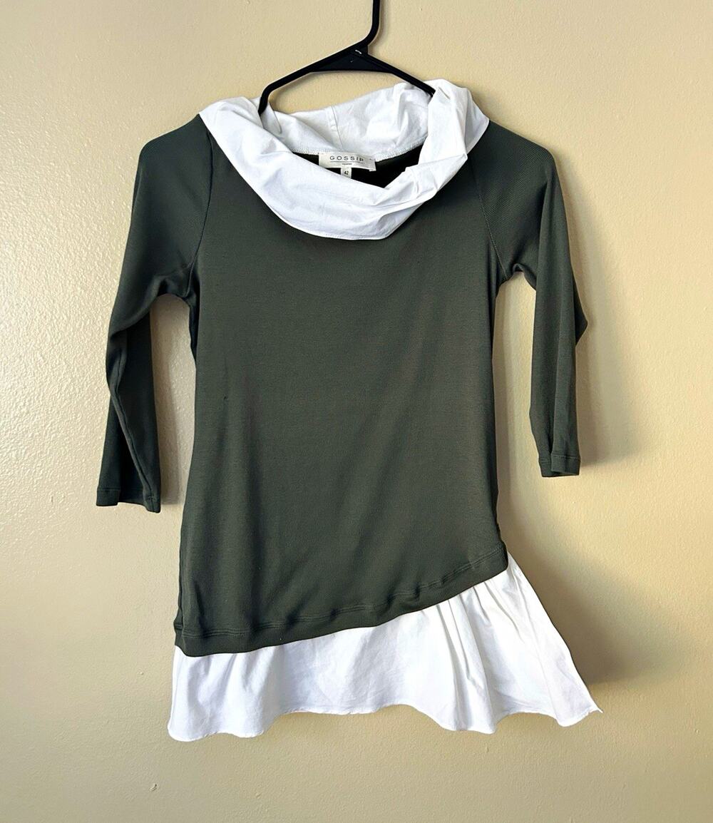 GOSSIP FIRENZE Made in Italy Layered Asymmetric Top - Size 42 (US S/M)